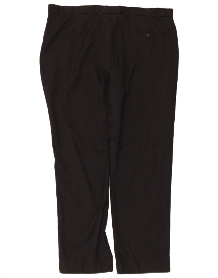 Pantaloni da abito dritti su misura da donna Marks & Spencer W38 L29 viscosa grigia