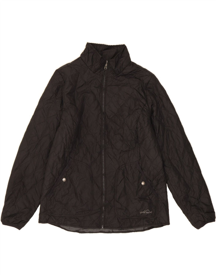 EDDIE BAUER Womens Quilted Jacket UK 16 Large Black Polyester Vintage Eddie Bauer and Second-Hand Eddie Bauer from Messina Hembry 