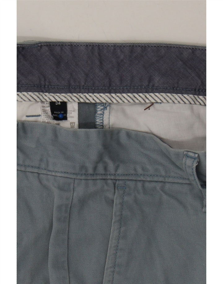 NAUTICA Mens Chino Shorts W34 Large  Blue Cotton Vintage Nautica and Second-Hand Nautica from Messina Hembry 