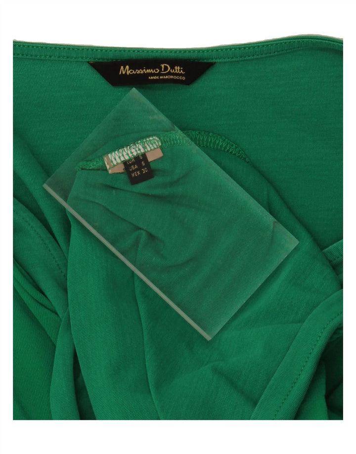 MASSIMO DUTTI Womens Blouse Top UK 10 Small Green Vintage Massimo Dutti and Second-Hand Massimo Dutti from Messina Hembry 