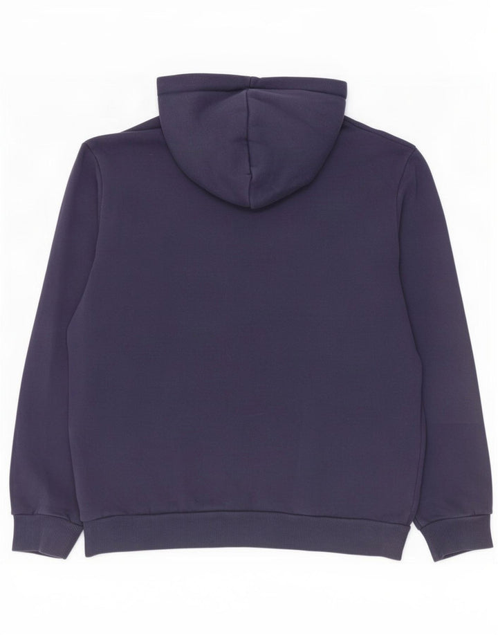 Felpa con cappuccio da uomo Puma media cotone blu navy