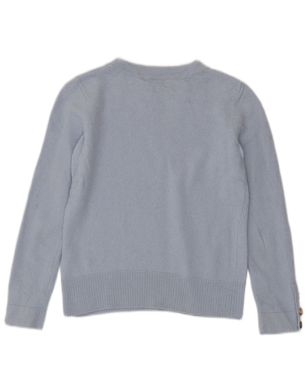 Maglione da donna Hobbs con scollo a barchetta corto UK 6 XS lana blu