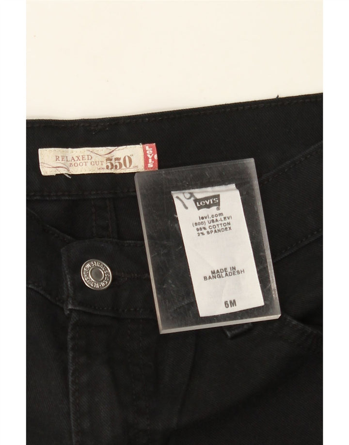 LEVI'S Jeans da donna 550 vestibilità comoda Bootcut US 6 medio W28 L28 neri