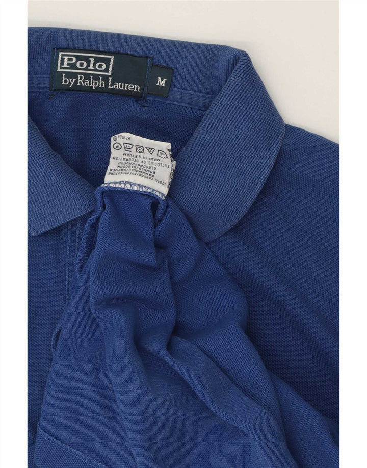 Polo Ralph Lauren da uomo in cotone blu medio