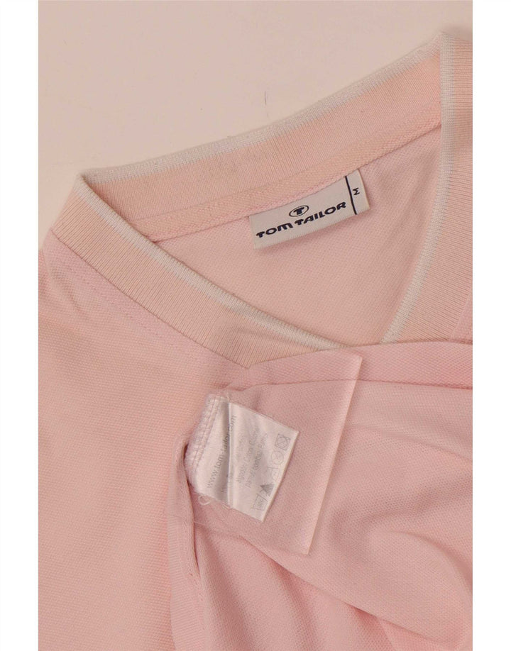 T-shirt da uomo Tom Tailor Top in cotone rosa medio