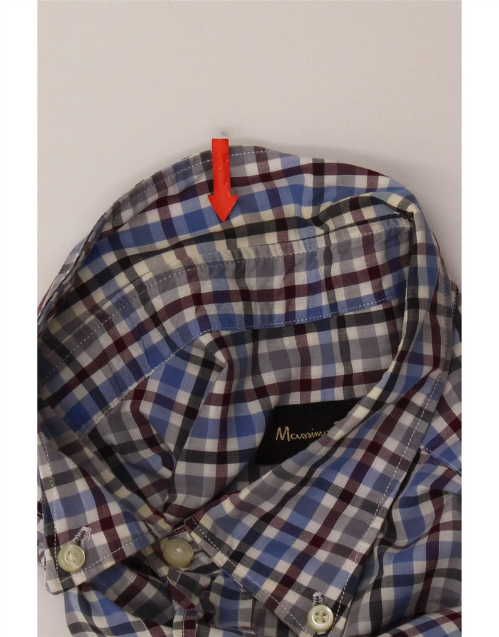 Camicia da uomo Massimo Dutti a quadri blu grandi