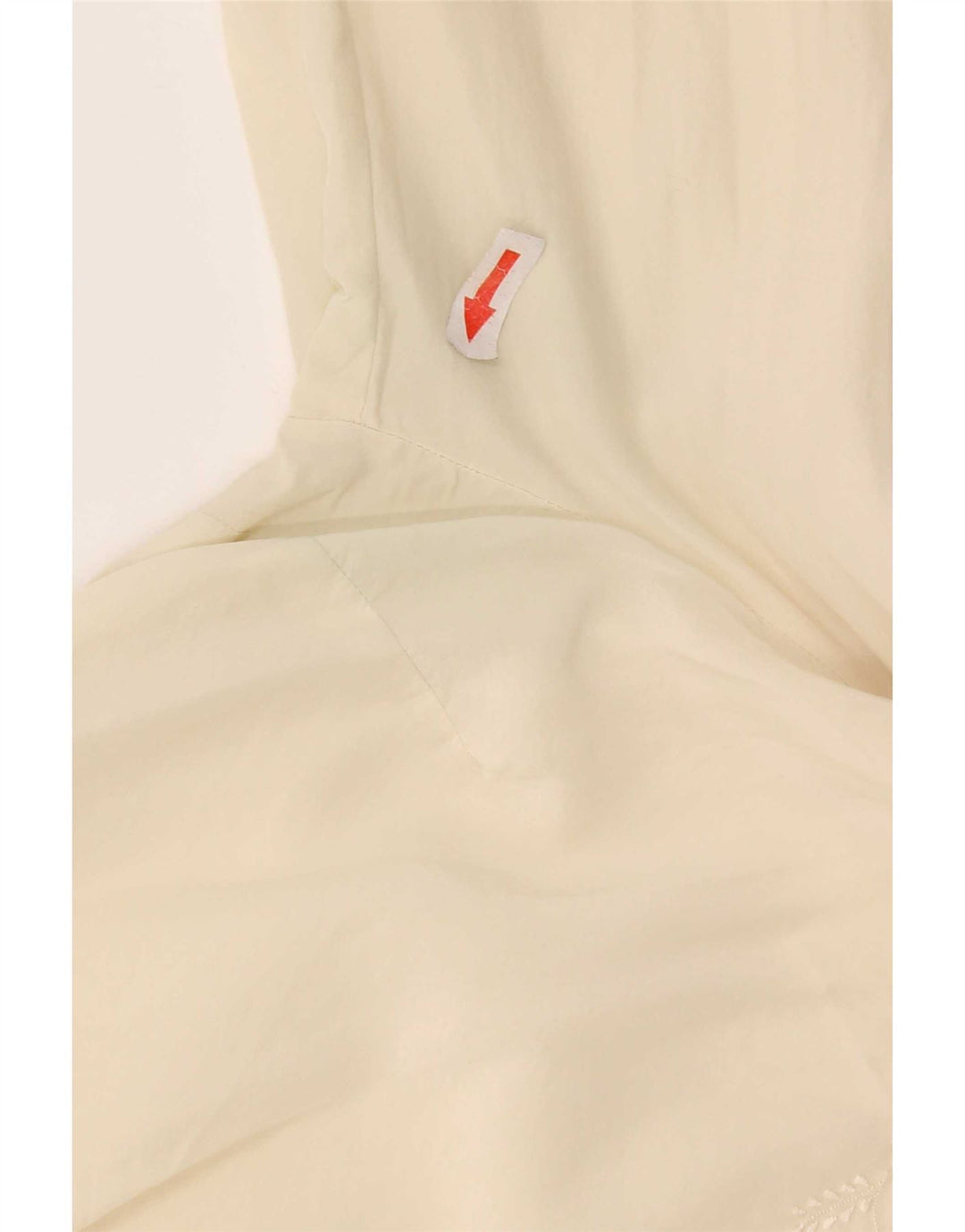 Camicetta corta da donna vintage UK 12 Beige medio