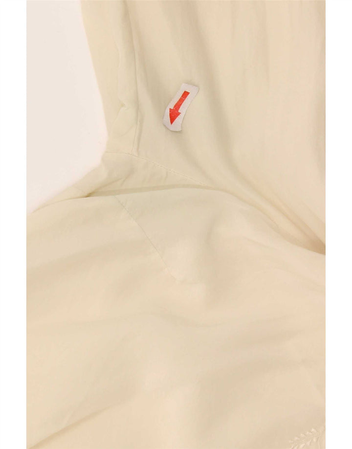Camicetta corta da donna vintage UK 12 Beige medio