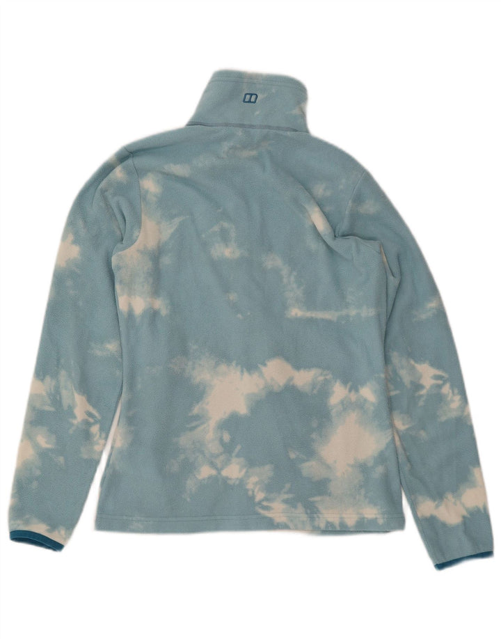 Giacca in pile da donna BERGHAUS UK 10 Small Blu Tie Dye Poliestere