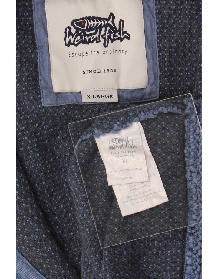 Giacca da ginnastica da uomo Weird Fish XL in cotone blu navy