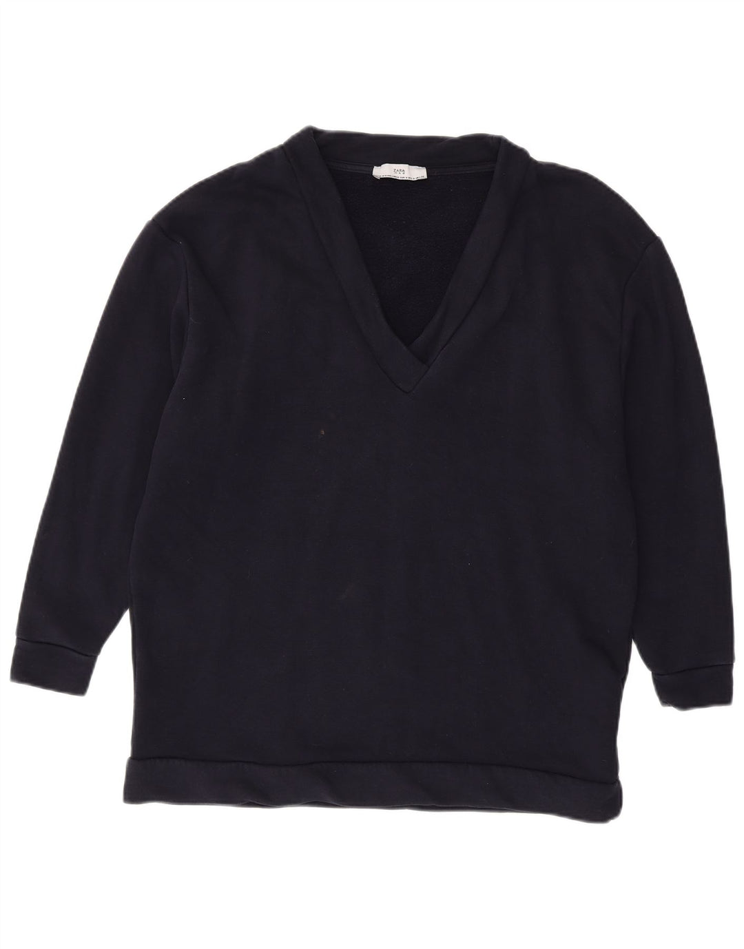 Felpa oversize da donna Zara UK 14 medio blu navy
