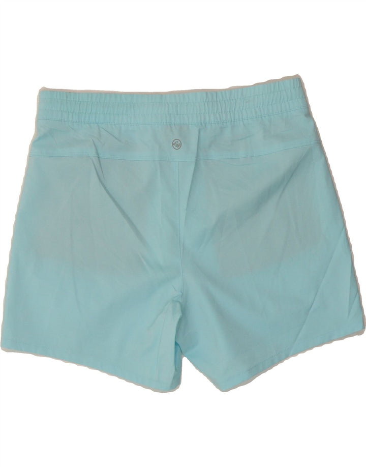 EDDIE BAUER Womens Sport Shorts UK 10 Small  Turquoise Polyester Vintage Eddie Bauer and Second-Hand Eddie Bauer from Messina Hembry 