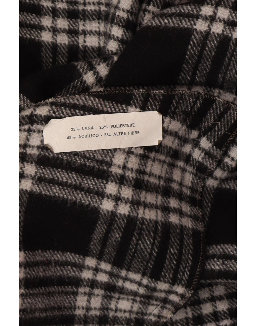 Cappotto poncho vintage da uomo, taglia unica, in lana grigia