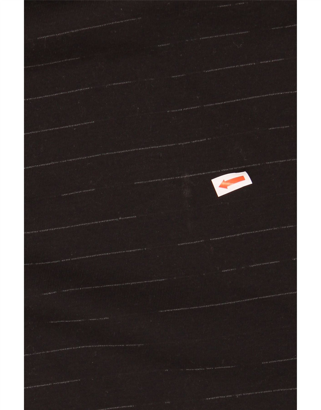 Top HUGO BOSS da uomo a maniche lunghe in cotone gessato nero grande
