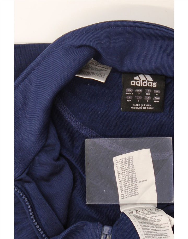 Giacca da tuta da uomo ADIDAS UK 40/42 Medium Navy Blue Colourblock