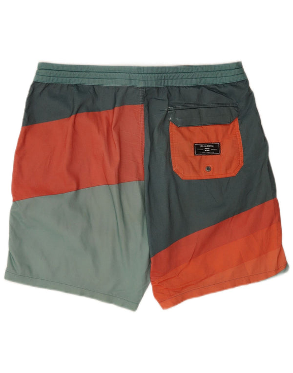 Billabong Mens Swimming Shorts Large Multicoloured Colourblock