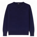 Maglione da uomo con scollo a V Lotto piccolo in acrilico blu navy