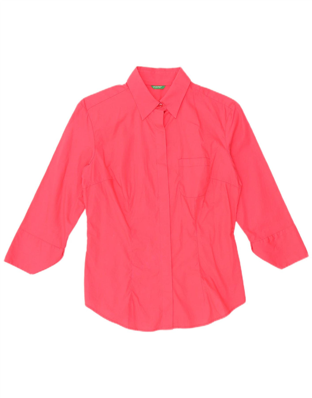 Camicia manica 3/4 da donna BENETTON UK 12 rosa medio