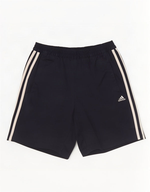 Adidas Mens Sport Shorts Small Navy Blue Polyester