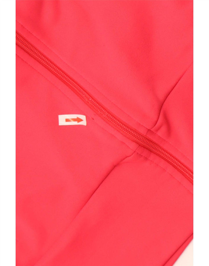 Giacca da ginnastica da donna Adidas UK 16 grande rosa poliestere