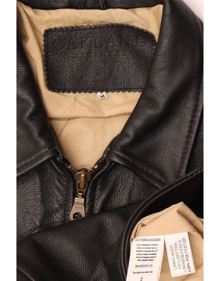 Giacca in pelle da uomo Oakland UK 38 pelle nera media