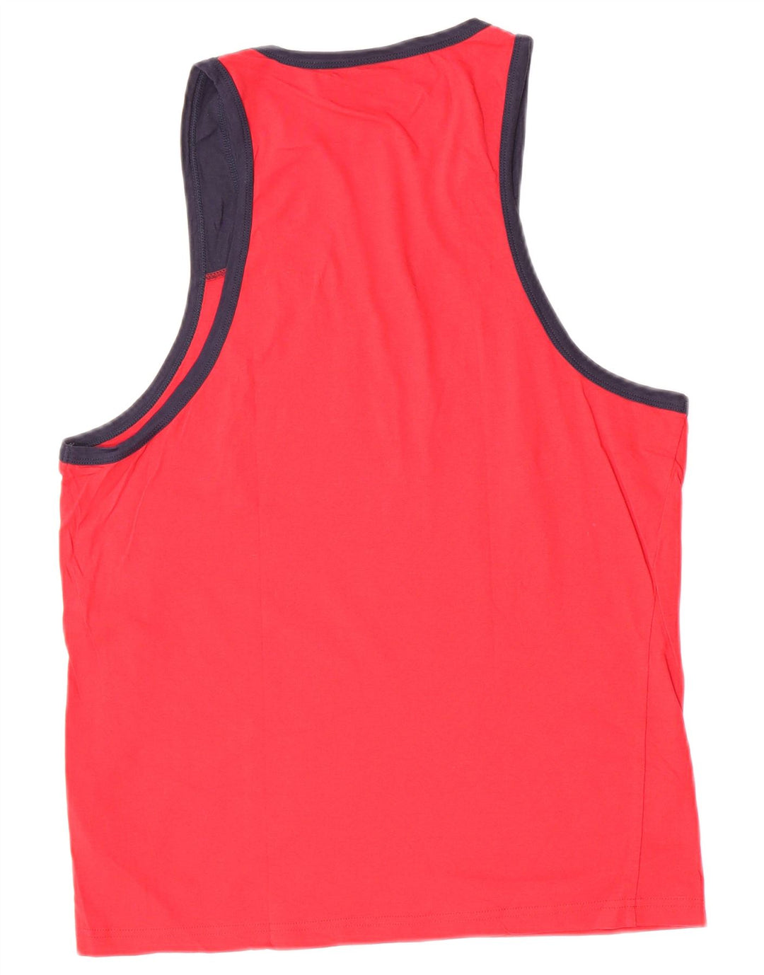 Canotta grafica da uomo Fila in cotone color block rosso medio