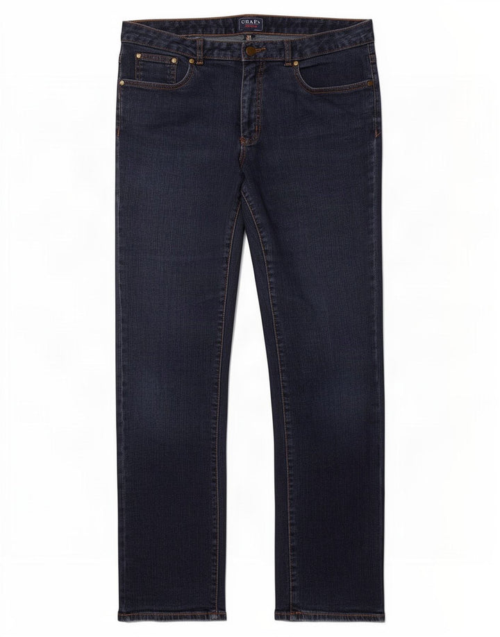 Jeans dritti da donna Chaps US 12 Large W36 L32 Cotone blu navy