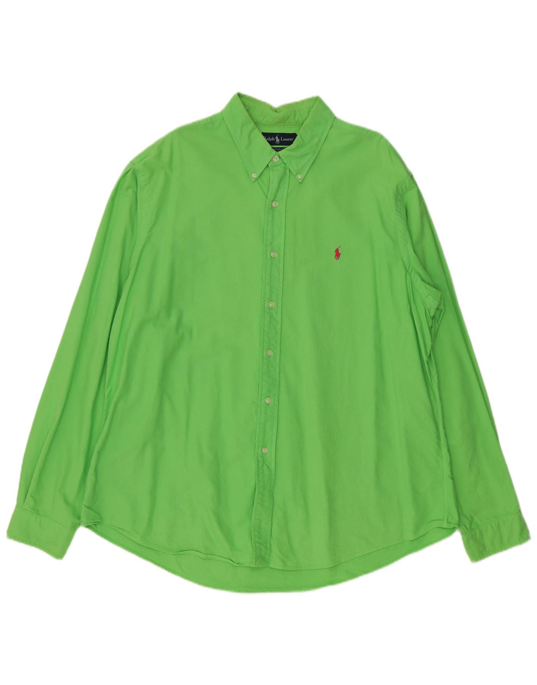 Camicia Ralph Lauren da uomo su misura 2XL cotone verde