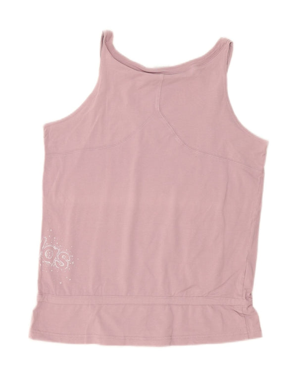 Canottiera grafica da donna Adidas UK 18 XL cotone viola