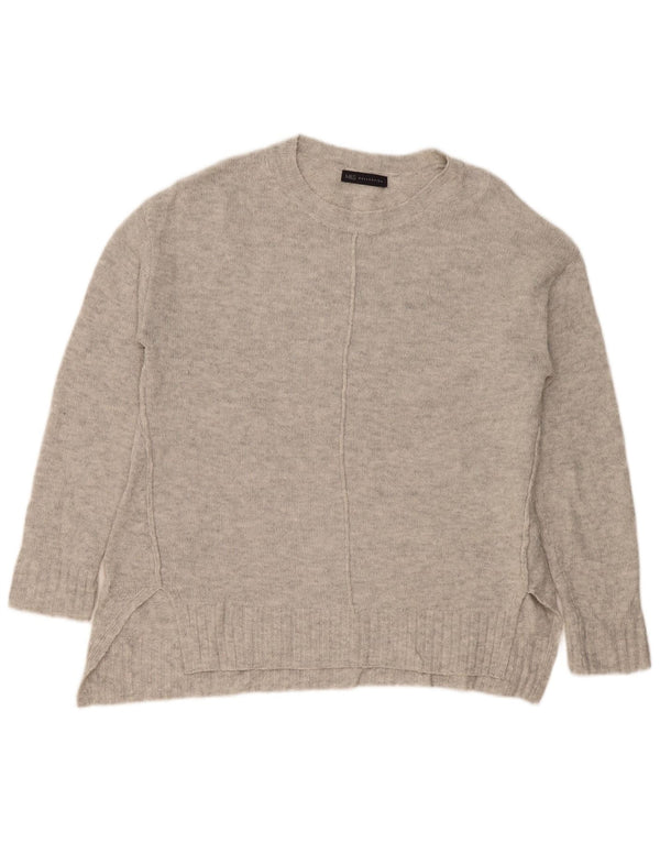Maglione maglione con scollo a barca da donna Marks & Spencer UK 14 Grigio medio chiazzato