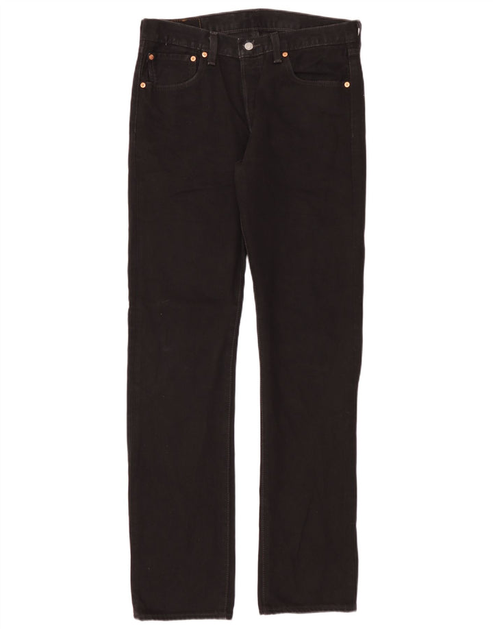 Levi's Uomo 501 Jeans dritti W31 L34 Cotone Nero