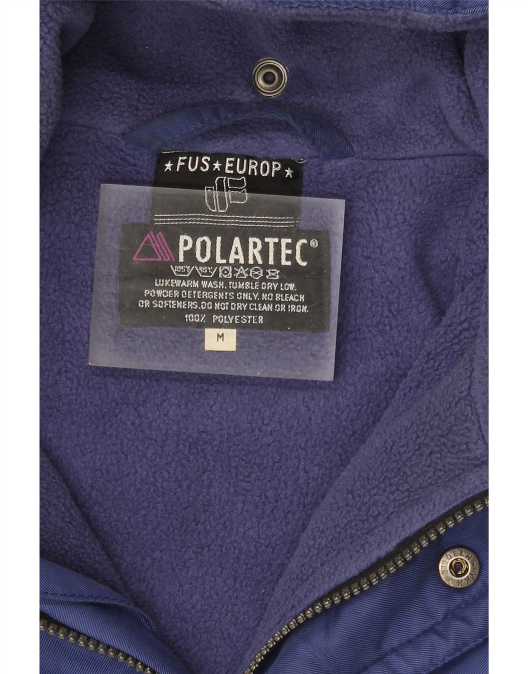 Giacca a vento oversize da uomo Polartec UK 38 Poliestere blu medio
