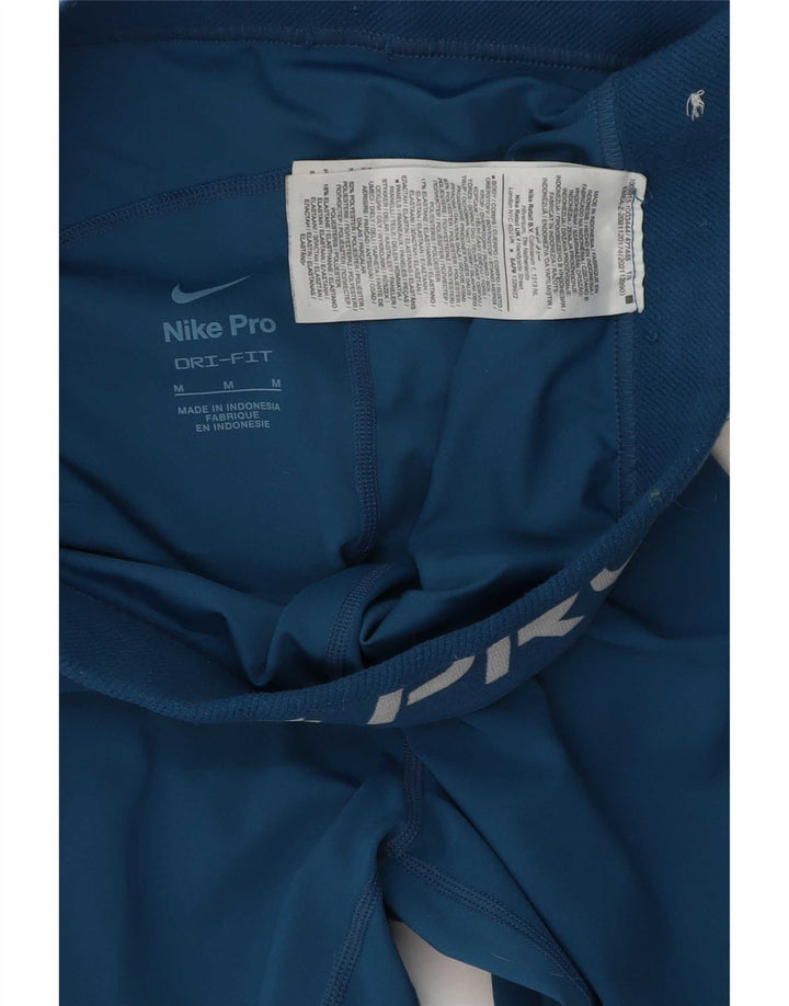Leggings grafici Nike Dri Fit da donna UK 12 poliestere blu medio