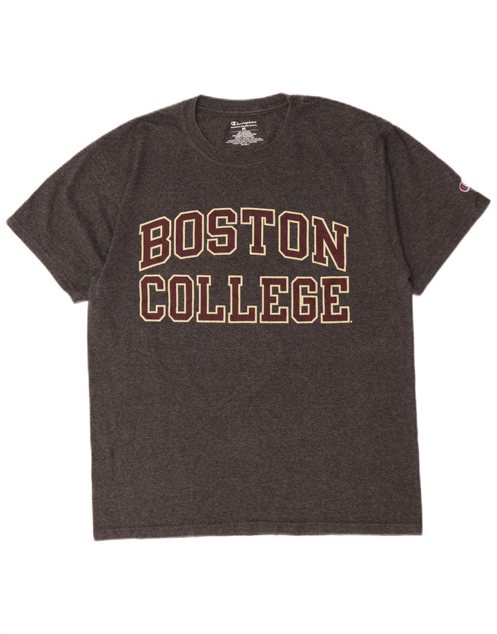 T-shirt grafica da uomo Champion Boston College, cotone grigio medio