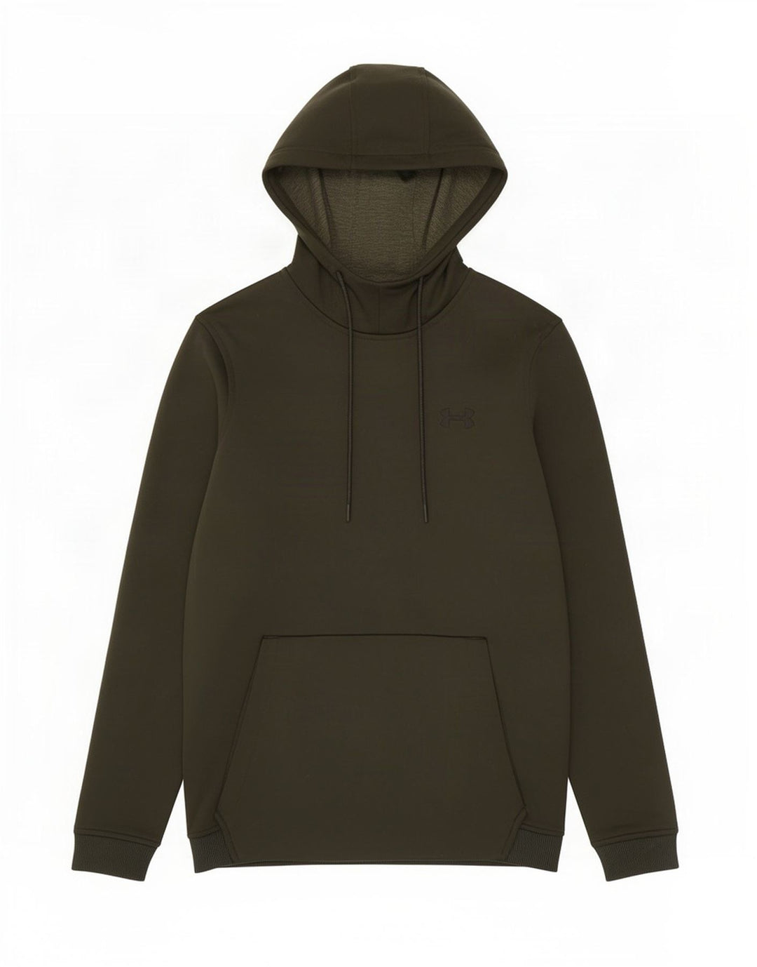 Felpa con cappuccio da uomo Under Armour Cold Gear piccola in poliestere verde