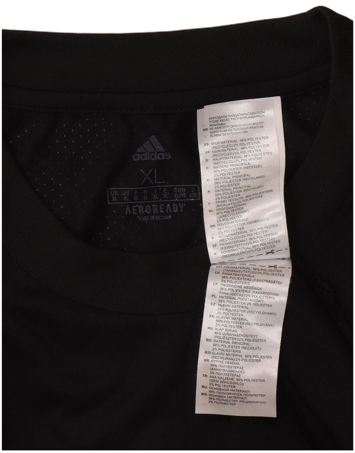 Canotta Adidas Aeroready da uomo XL in poliestere nero