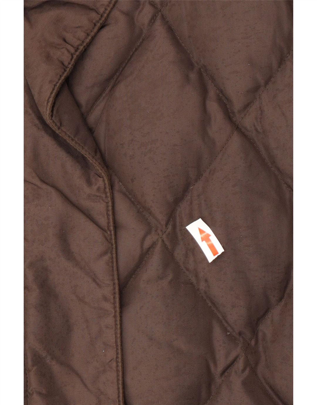 Giacca trapuntata imbottita da donna Armani Jeans UK 14 Large Marrone Poliammide