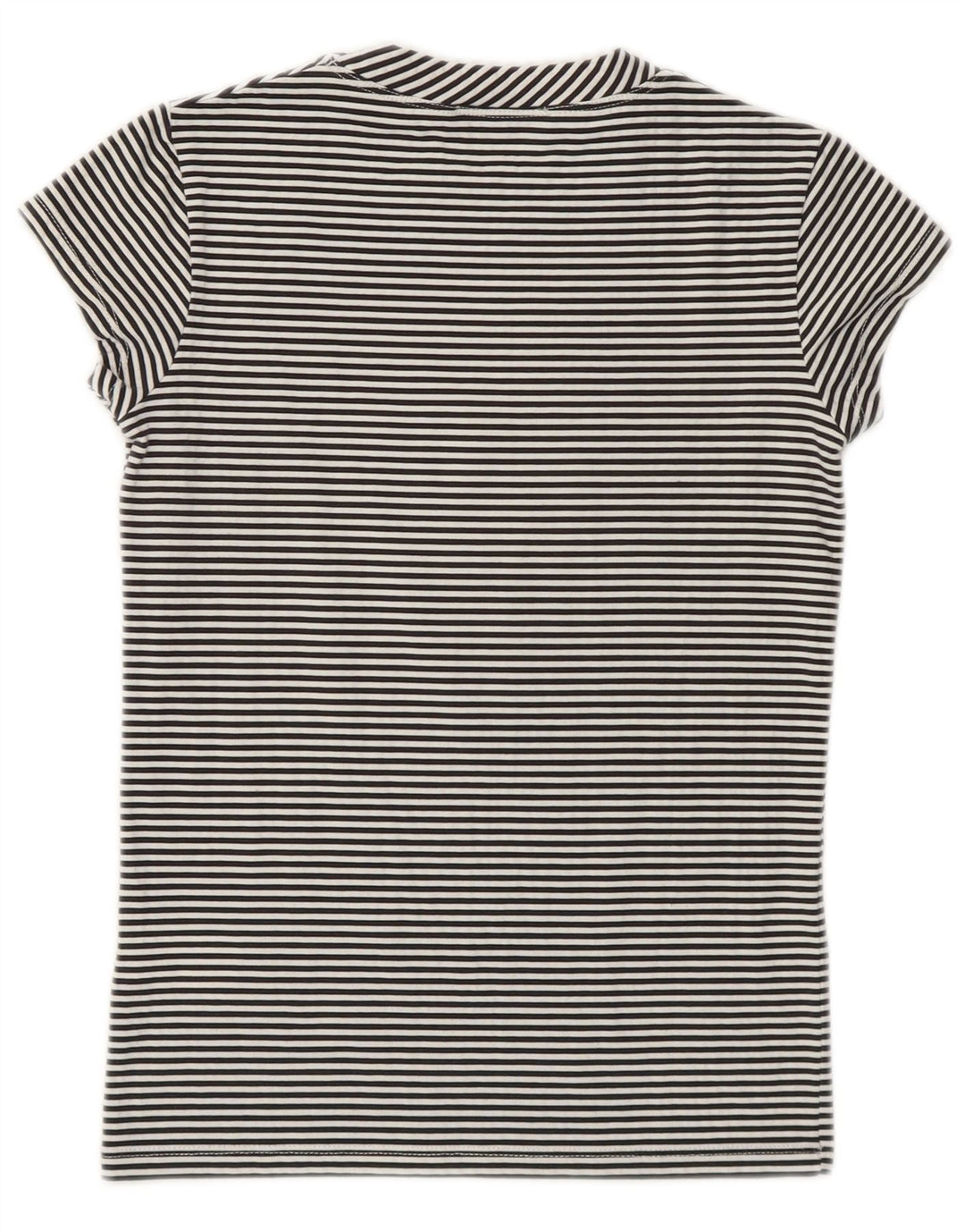 Patrizia Pepe T-shirt da donna Top UK 8 Small Black Striped