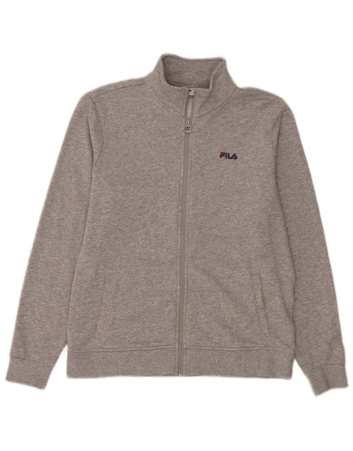 Giacca da ginnastica da donna Fila UK 14 Cotone grigio medio
