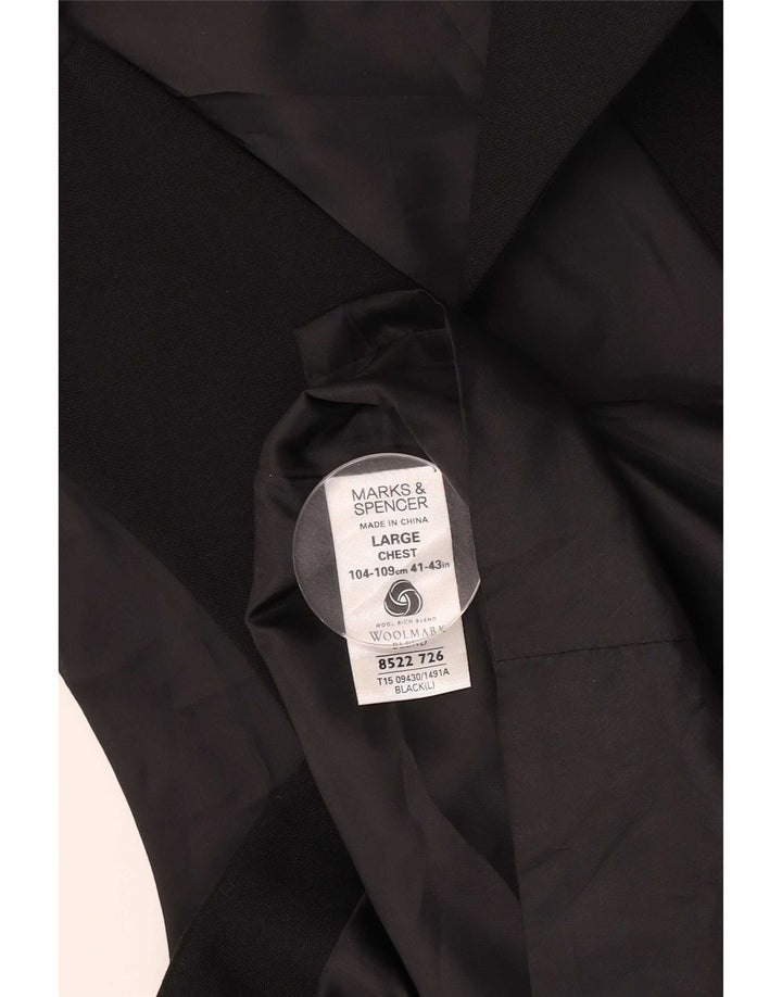 Gilet da uomo Marks & Spencer grande poliestere nero