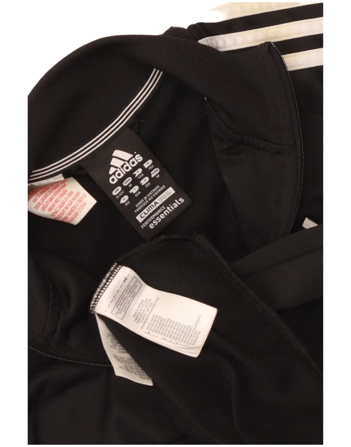 Giacca da tuta Adidas Clima 365 da ragazzo 11-12 anni in poliestere nero