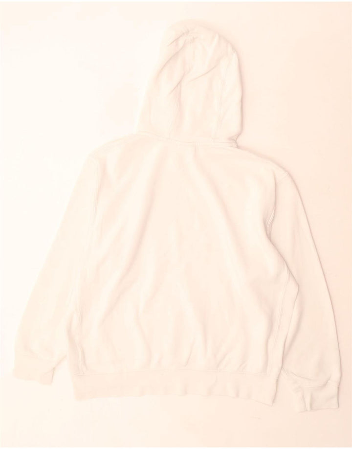 Felpa con cappuccio da uomo Nike Large in cotone bianco