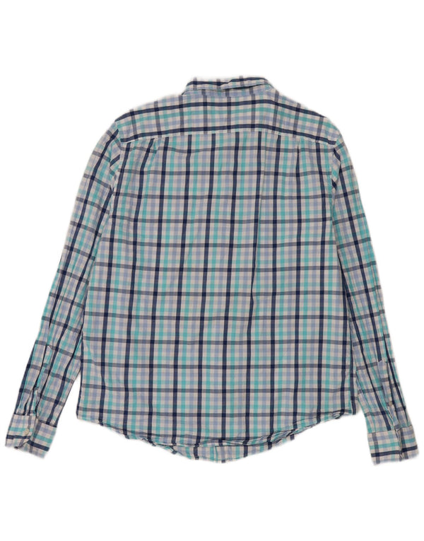 Camicia da uomo Classic Fit Nautica, cotone a quadri blu grandi