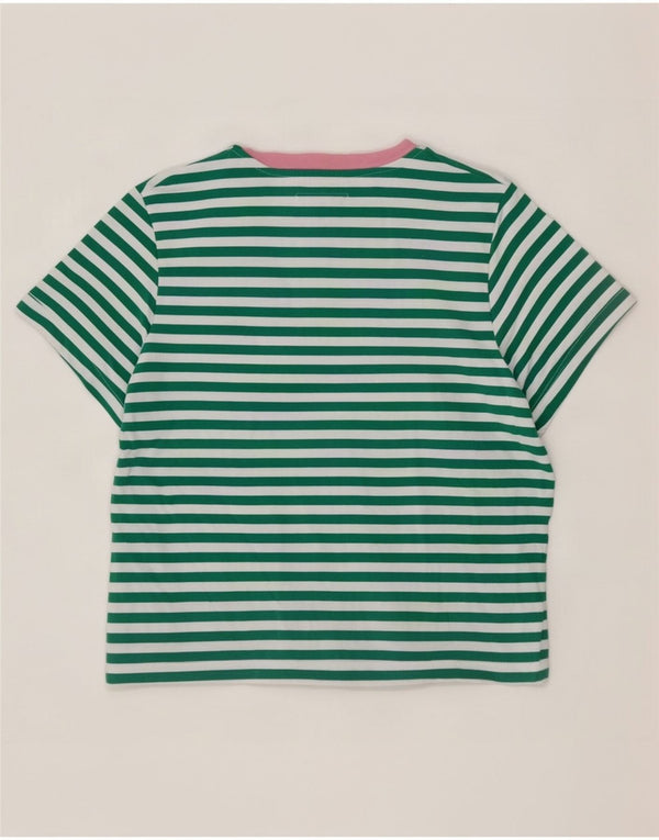 T-shirt da donna Jack Wills Top UK 12 cotone a righe verde medio