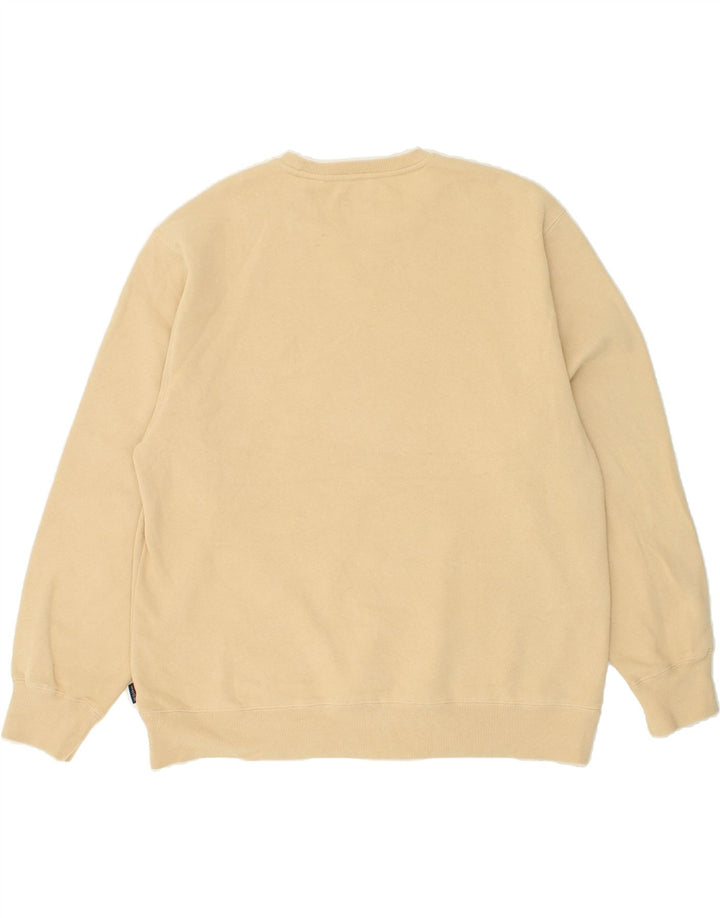 IZOD Mens Sweatshirt Jumper Large Beige Cotton Vintage Izod and Second-Hand Izod from Messina Hembry 
