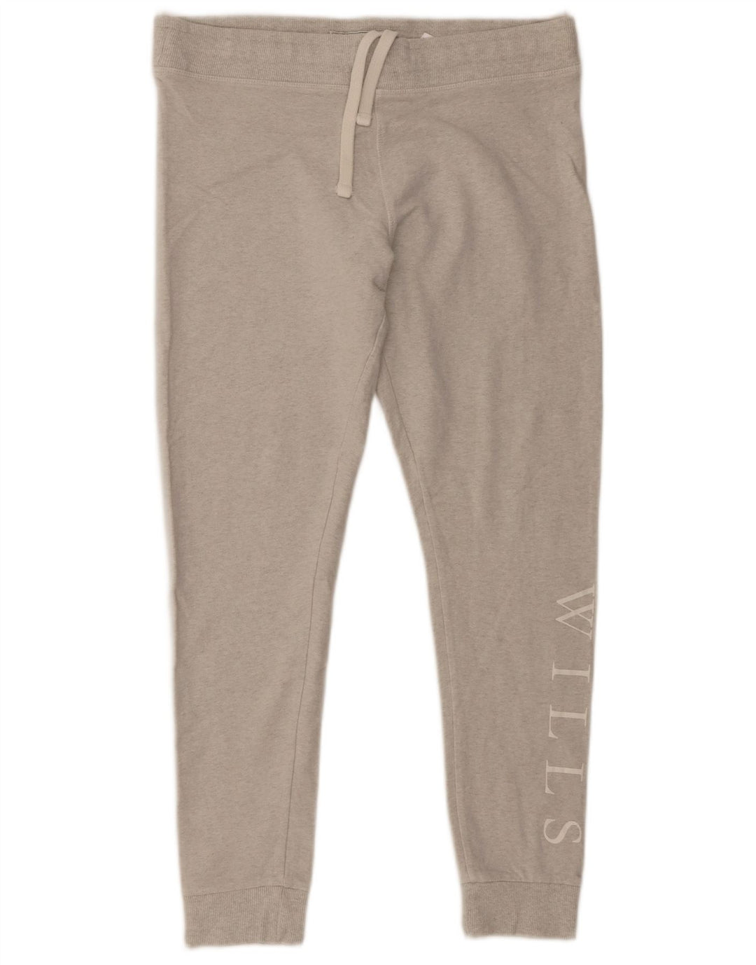 JACK WILLS Pantaloni da tuta con grafica da donna Joggers UK 14 Large Grigio