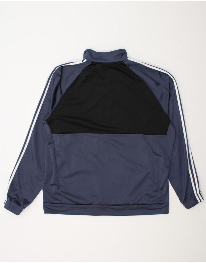 Giacca da tuta da uomo Adidas 2XL Poliestere color block blu navy