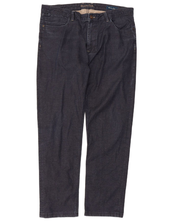 MASSIMO DUTTI Jeans dritti da uomo W36 L30 cotone blu navy