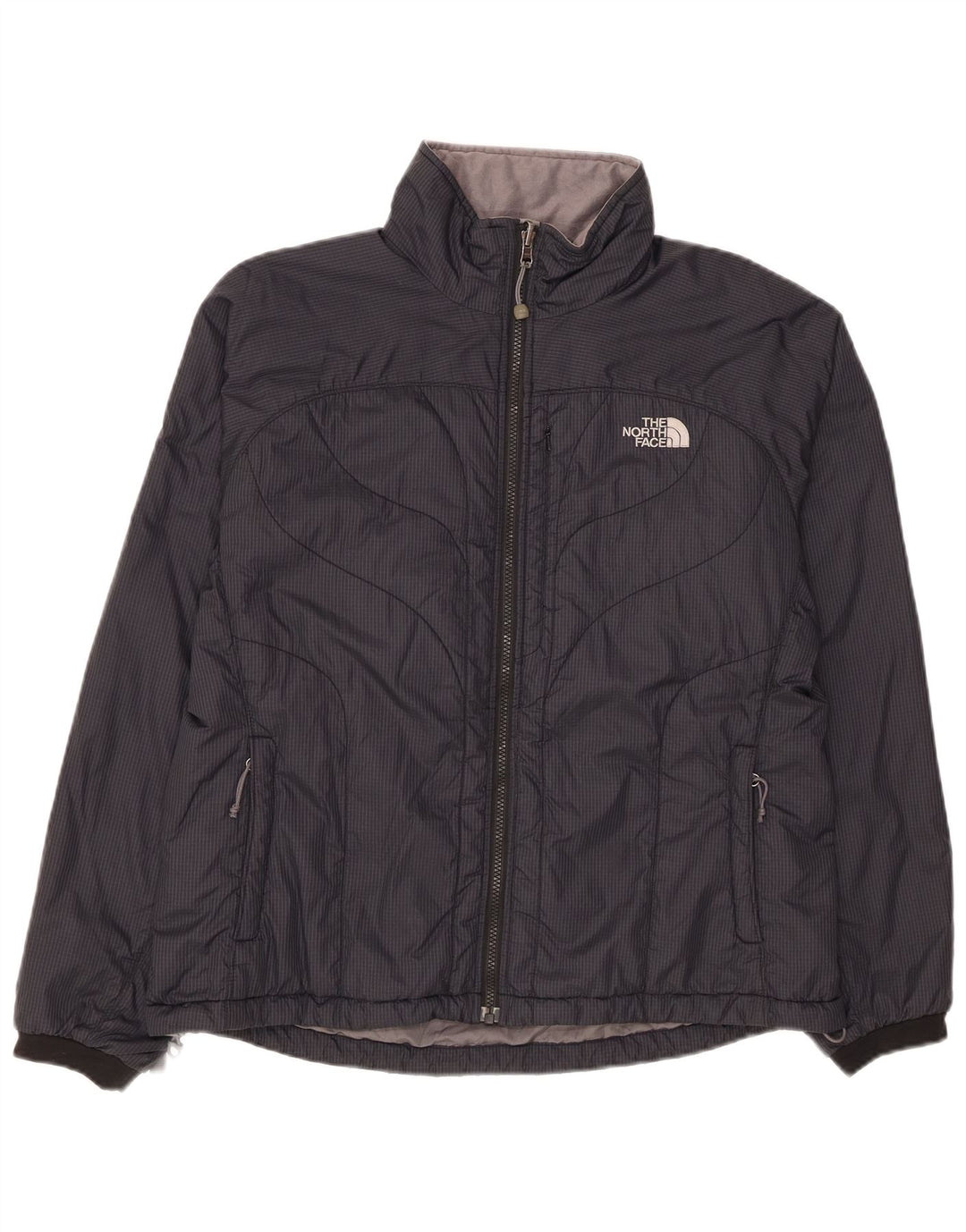 Giacca imbottita da donna The North Face UK 16 Large Black Check Nylon