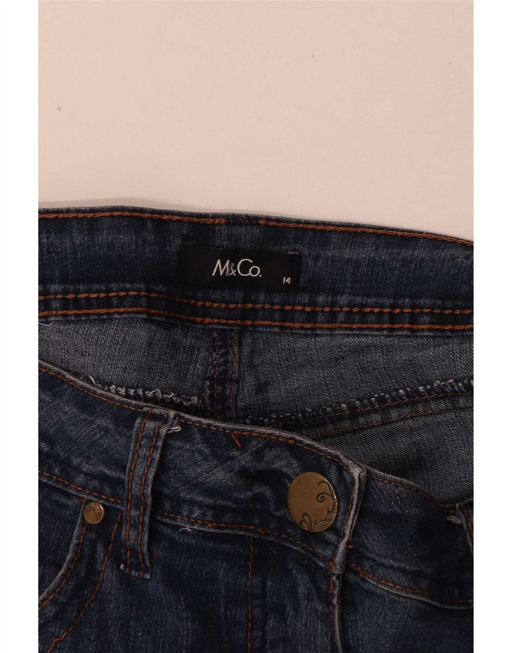 Jeans Bootcut da donna M&Co UK 14 Large W32 L30 Cotone blu
